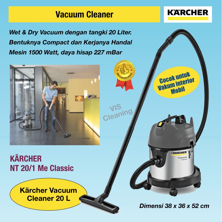 Vacuum Cleaner Karcher NT 20/1 Me Classic ( Wet &amp; Dry 20 Liter)