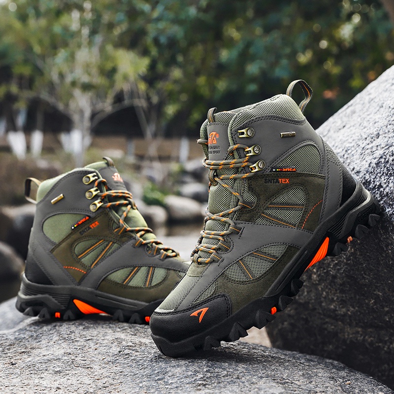 SNTA Gunung Hiking Outdoor Sepatu Boot High Tinggi 499 Ori 100% Semi Waterproof