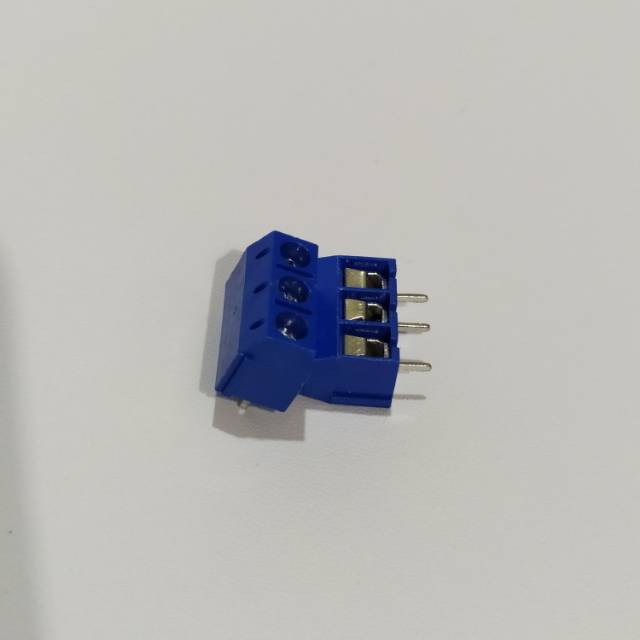 Conector block Pcb 3 pin biru konektor