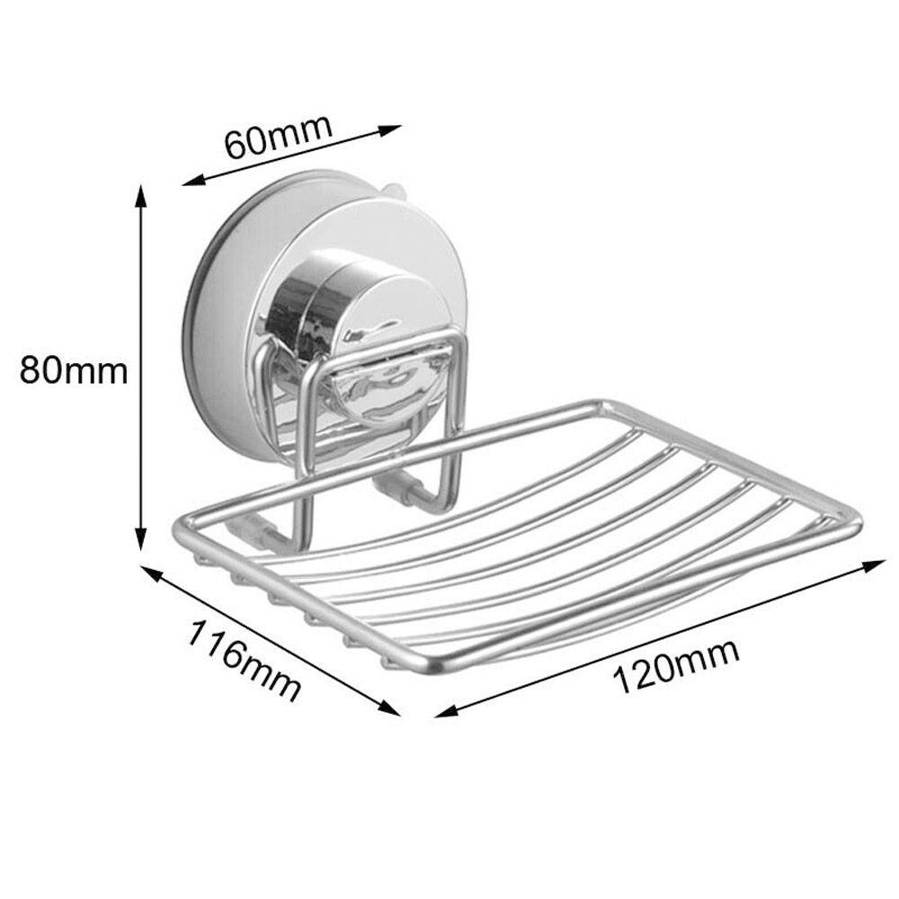 Populer Kotak Sabun Aksesoris Dapur Kamar Mandi Tempel Dinding304 Stainless Steel Tempat Sabun Rak Penyimpanan Sabun