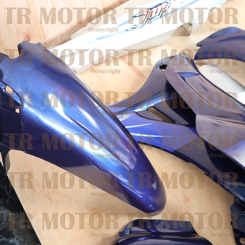 Cover Body Jupiter Z New Burhan 2007 Biru Silver Full Set Halus Bodi Jupiter Z Burhan Body Jupiter Z New