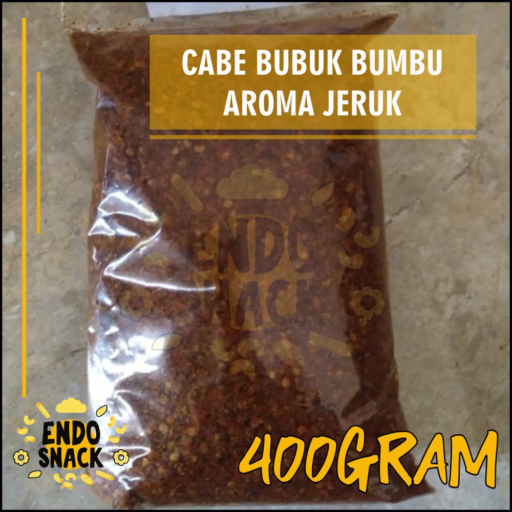 400Gr Cabe Bubuk Kering Aroma Daun Jeruk Dijamin Pedaas