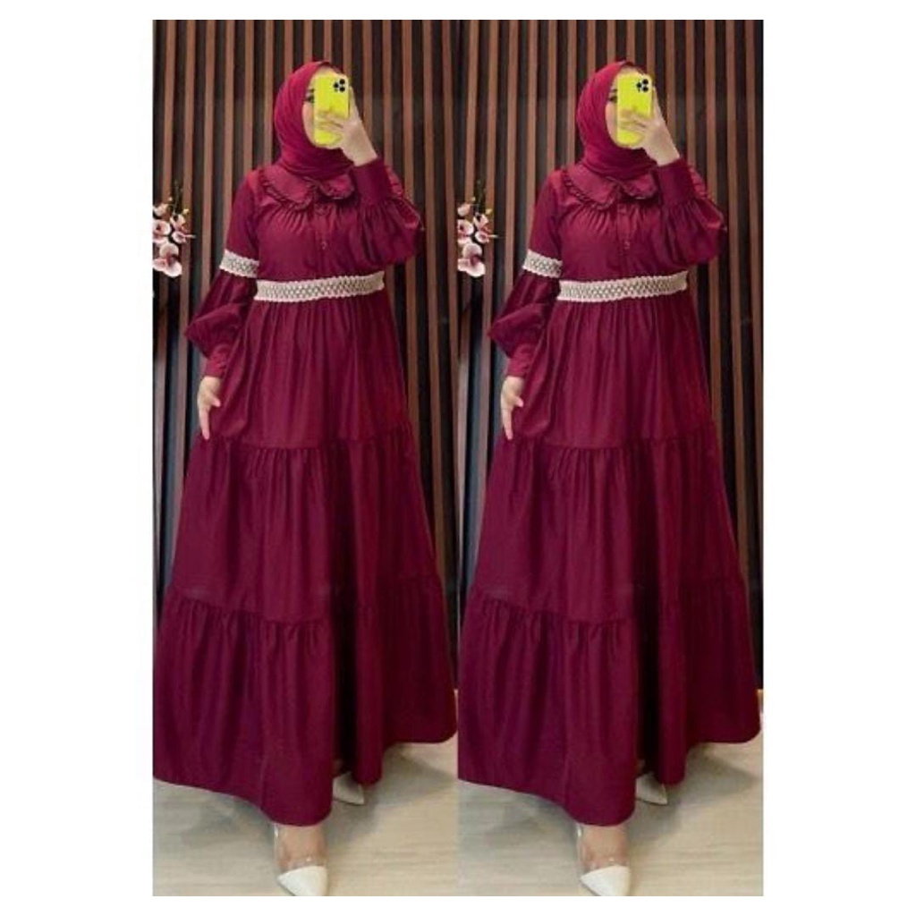 Zaskia midi Dress / Zaskia Maxy / Gamis Rayon Premium / Dress Rayon / Gamis Zaskia / Gamis Premium