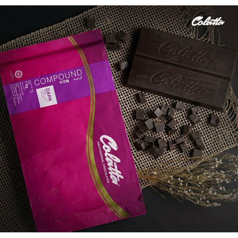 

QH colatta dark coklat 1 kg kemasan asli