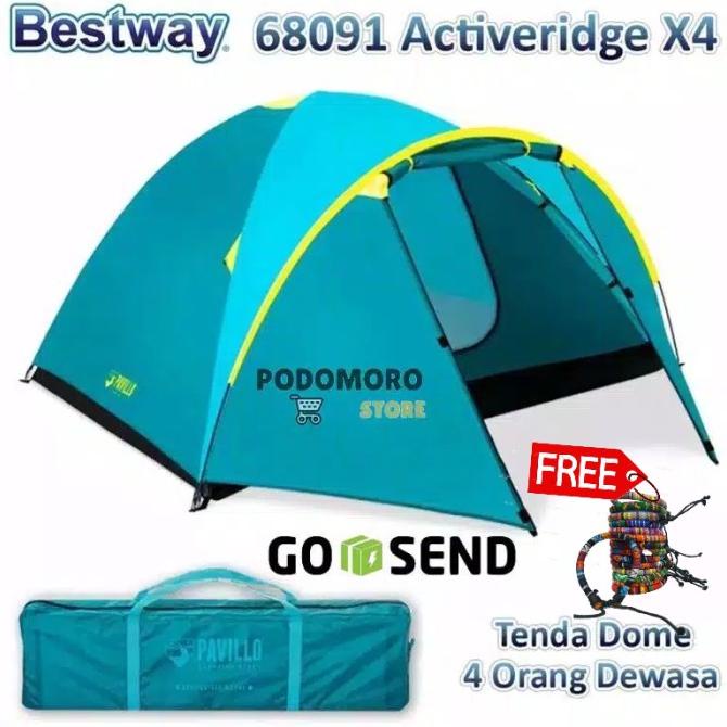 Tenda Camping Bestway 68091 Pavillo Acteveridge 4 Tent Double Layer