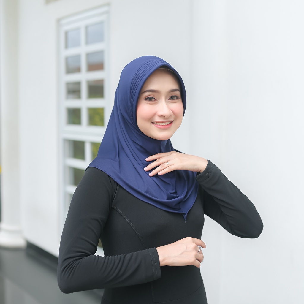 Hijab Bergo Jersey Hamidah / Bergo Jersey menutup dada / Hijab instan jersey Sarah / bergo sport jersey