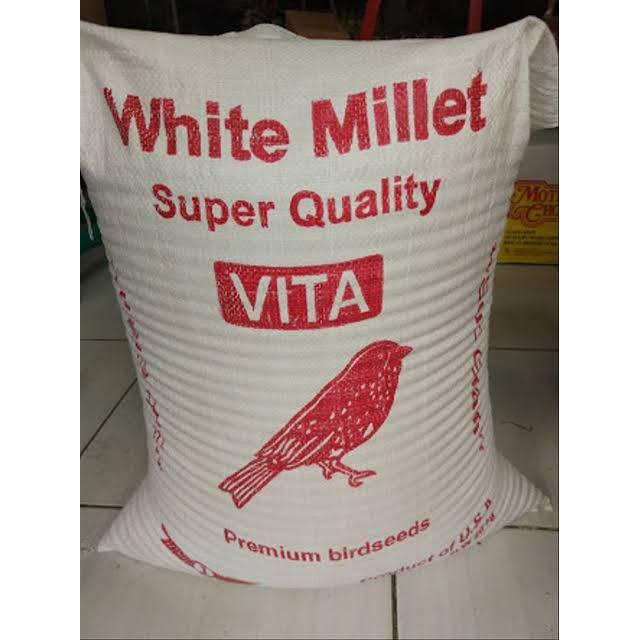 Millet Putih Vita Repack milet putih white milet MILET PAKAN MILLET PAKAN LOVEBIRD MILLET PUTIH MILE
