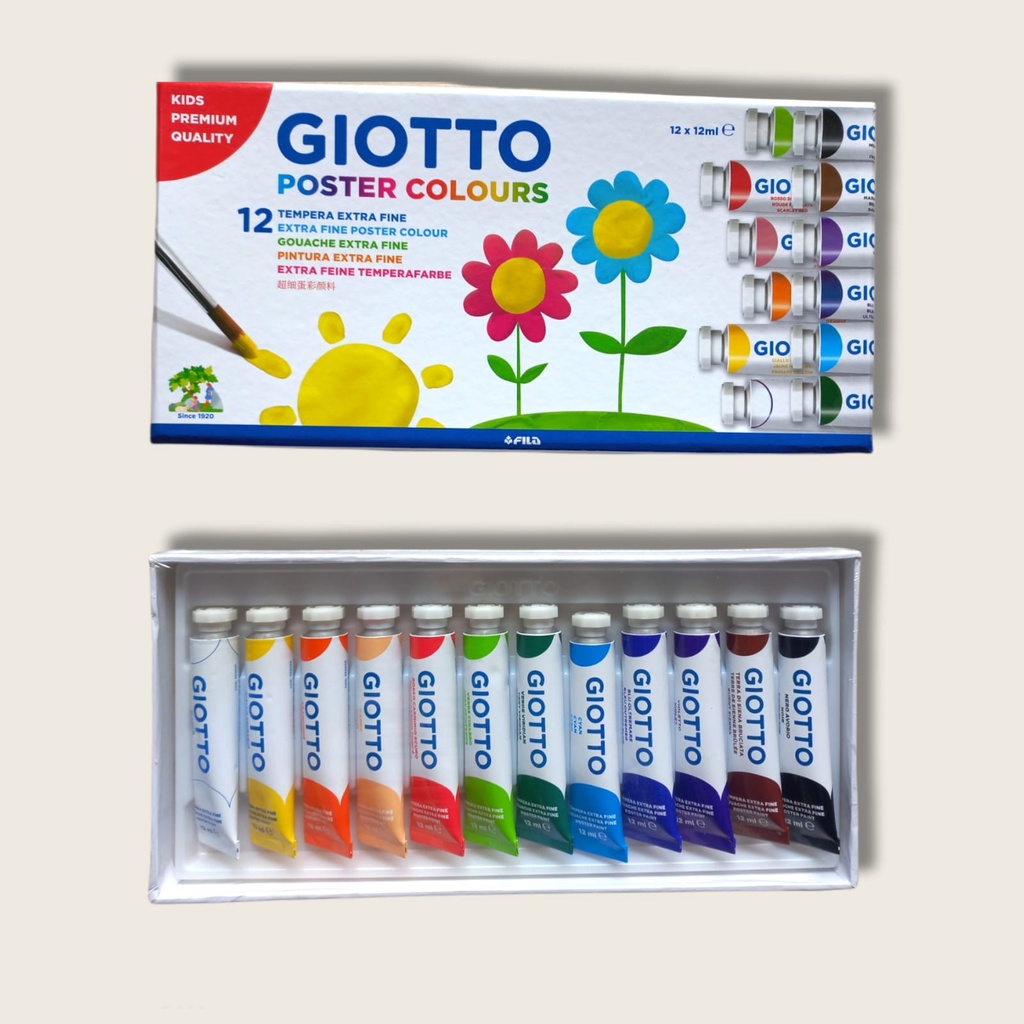

Cat Poster Giotto Pak 12 Warna 12 ml