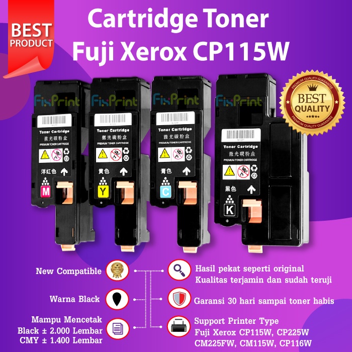 Cartridge Toner Compatible Printer Xerox CP115W CP225W CM225FW CM115W