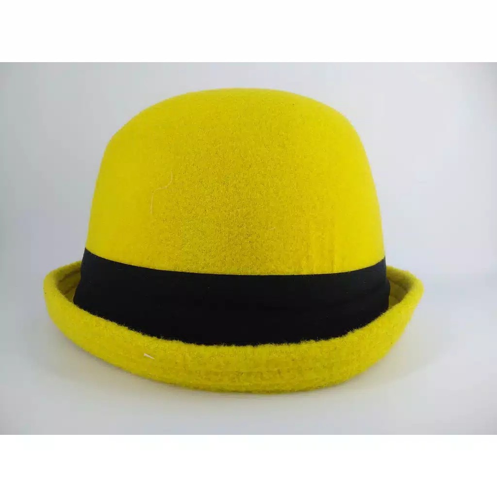 TOPI ANAK PEREMPUAN BARET FASHION KIDS CEWEK CAPLIN CAP FEDORA COWOK 2-8 TAHUN IMPORT A66-KUNING