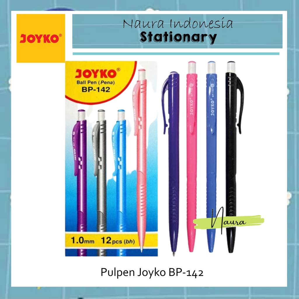 

[1 PACK] Joyko ballpen Bp-142 | Pulpen Joyko (12 pcs)