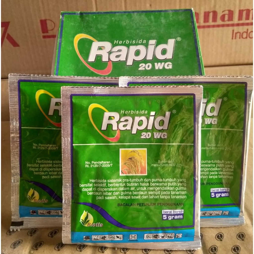 Herbisida Pembasmi Rumput Liar Rapid 20 WG 5gr