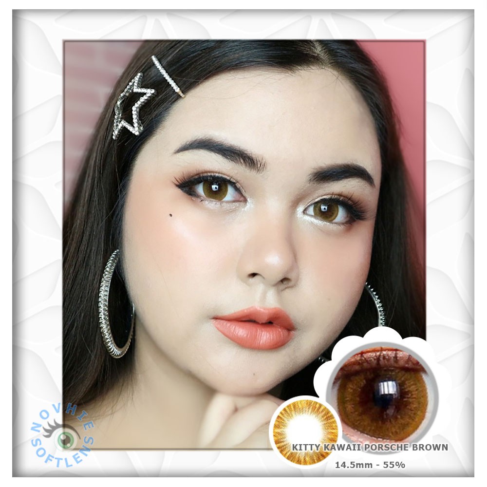 

SOFTLENS KITTY KAWAII PORSCHE BROWN