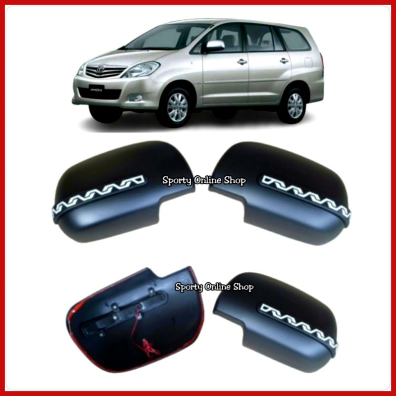 Cover Spion Innova Lampu Sen Running Hitam Dop