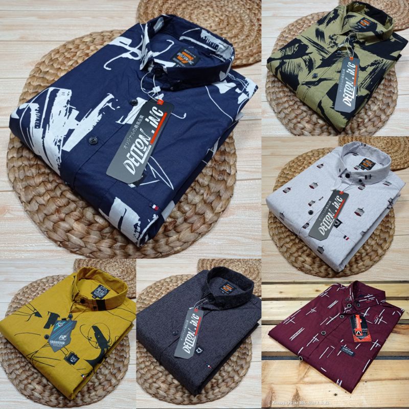 kemeja lengan pendek pria full print - kemeja lengan pendek pantai - kemeja distro lengan pendek pria - terbaru murah - kemeja import lengan pendek kekinian