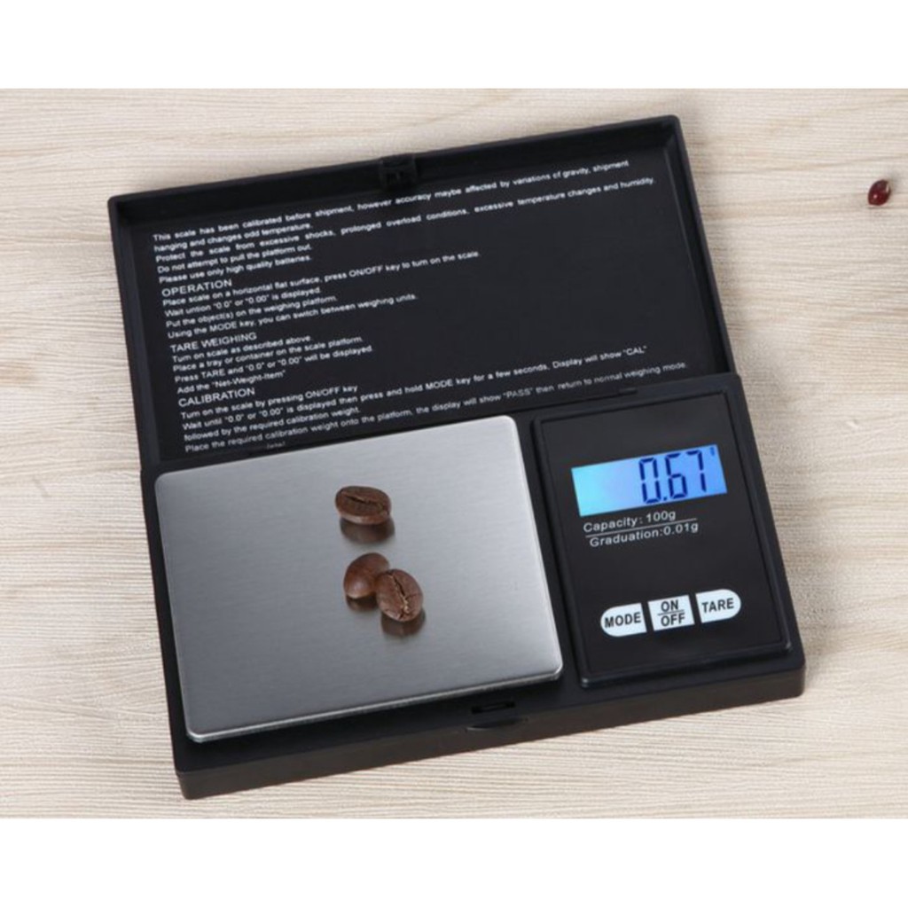 Timbangan POCKET SCALE Analitik Kapasitas 200 / 500 g Akurasi 0.01 gram Penelitian Laboratorium