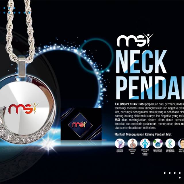 KALUNG PENDANT MSI 100% ORIGINAL/KALUNG KESEHATAN/KALUNG ION