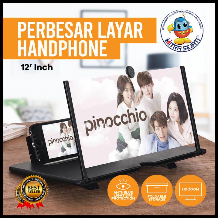 Layar Pembesar Hp & Tablet 3D Enlarged Size 10 Inch &12 Inch Cod Murah