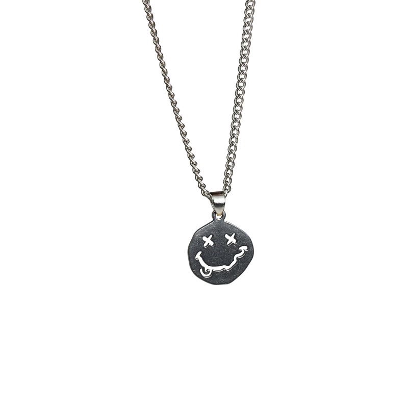 Necklace Trend Personality Wild Simple Simple Irregular Smile Pendant