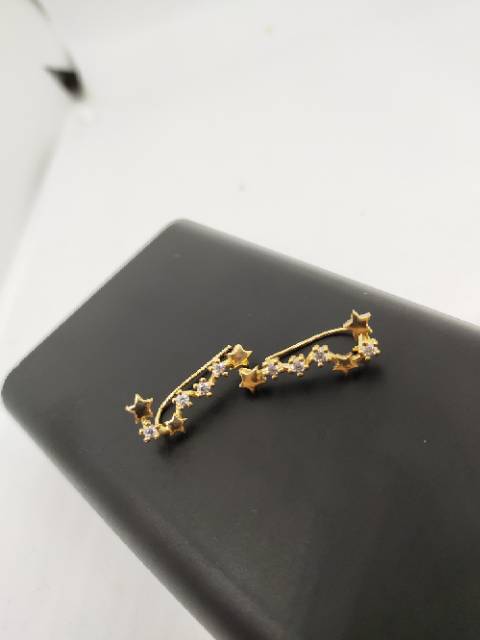 Fifi Fashion Anting Yaxiya Rambat Jalar Bunga Lilit  Xuping