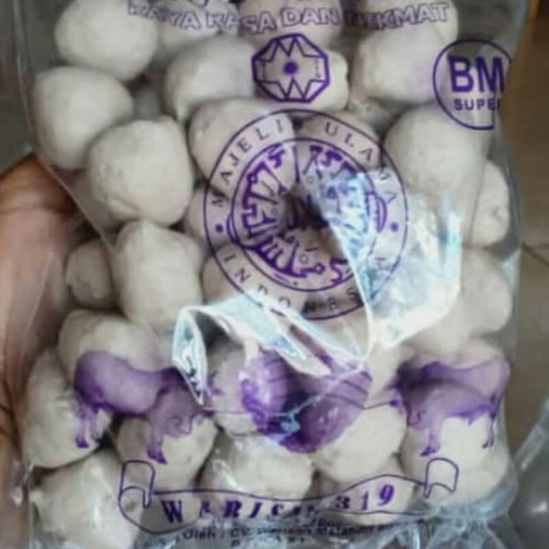 

Frozen Food - Bakso Warisan 319 Sapi Isi 50 SB / AB / BM / Super M / Unyil / Mini