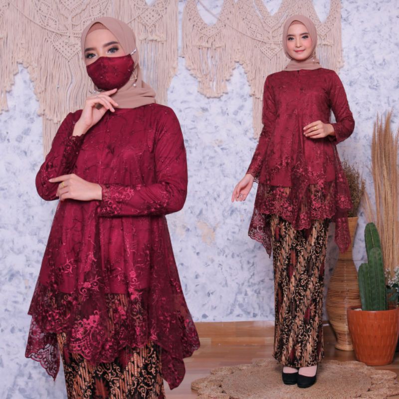 BISA COD/REAL PICT SETELAN KEBAYA TUNIK BUSUI/KEBAYA WISUDA MURAH/BY MJ