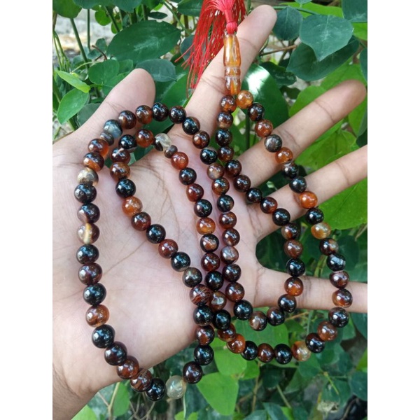 tasbih batu Sulaiman madu / tasbih muslim batu Sulaiman madu size 8 mm 10 mm 12 mm murah berkualitas