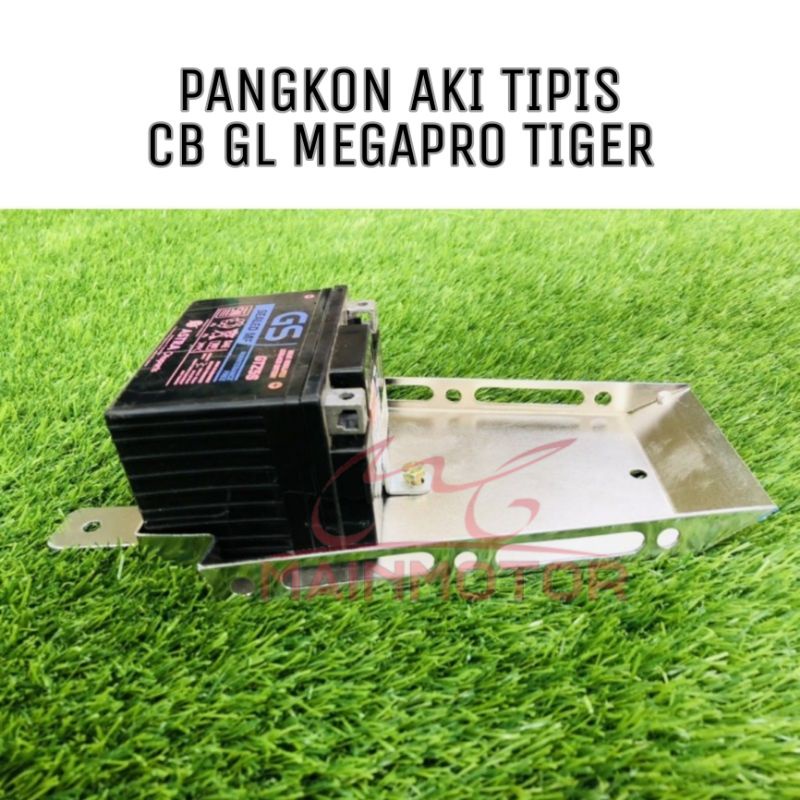 PANGKON TEMPAT AKI TIPIS CB GL MEGAPRO TIGER