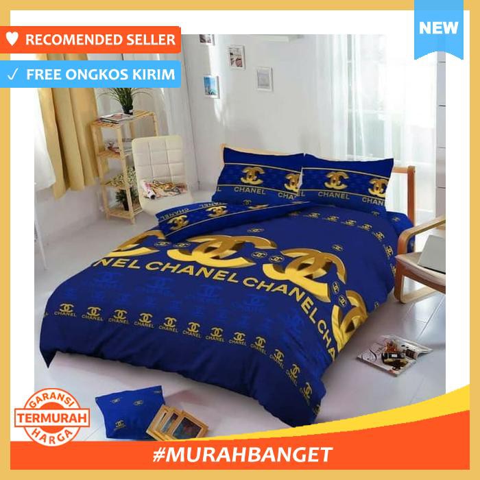 SPREI KINTAKUN DLUXE SIZE KING 180 X 200 MOTIF DIOR CHANNEL AUSIE