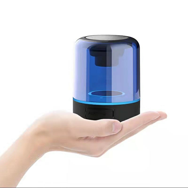 Speaker Mini Bluetooth Portable dan Lampu 7 Warna Waterproof GS03