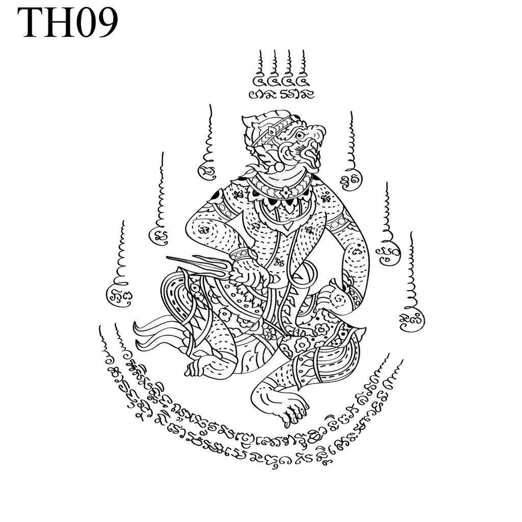 TATEMPO tato temporer - Thailand Sak Yant 2