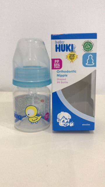 Botol susu bayi baby Huki PP Shaped 60ml deluxe box animal spongebob #325