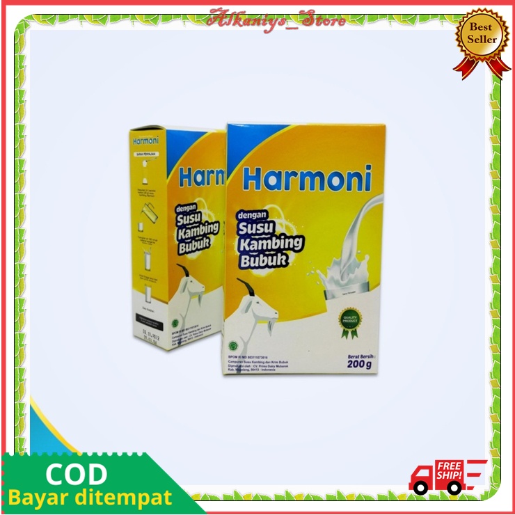 

Susu Kambing Harmoni Asli Original Tinggi Kalsium 200g Susu Kambing Bubuk Etawa gmh Murni BPOM