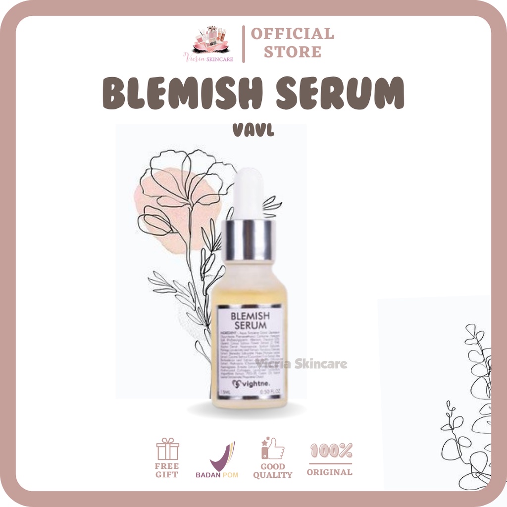 GRATIS HADIAH !!! [ORIGINAL] VAVL BEAUTE Blemish Serum - SERUM SAFRON GLOWING SERUM ACNE 100% ORIGIN