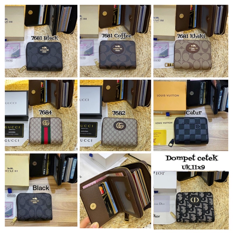 Dompet cetek import/ dompet kartu/ dompet lipat import/ dompet cewek/ dompet premium 2 fungsi