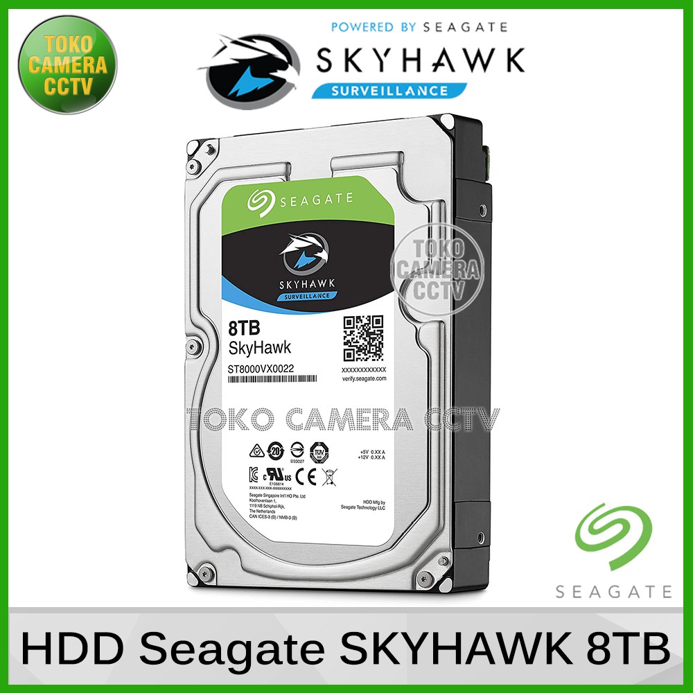 Hard Disk Seagate Skyhawk 8TB Khusus CCTV / Harddisk Seagate Skyhawk 8 Terra