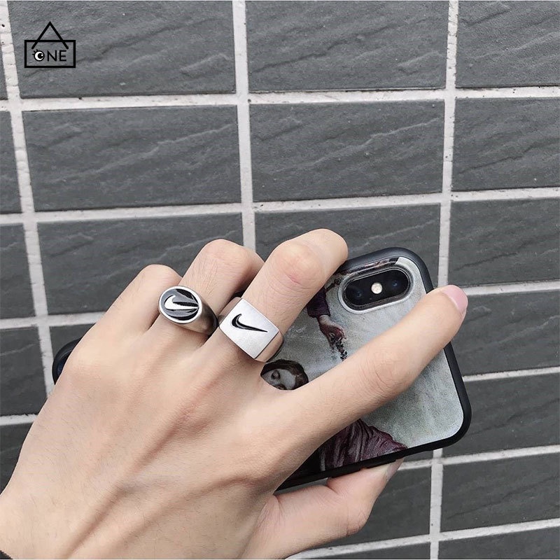 COD❤Cincin Unisex Kait Baru 2021 Cincin Kreatif Sederhana Aksesoris Perhiasan A one