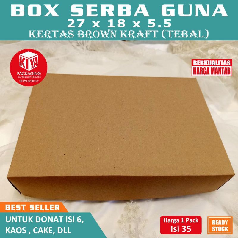 

box hampers 27x18x5 soft box polos, box donat, kotak kado,kotak sajadah oleh oleh haji dll