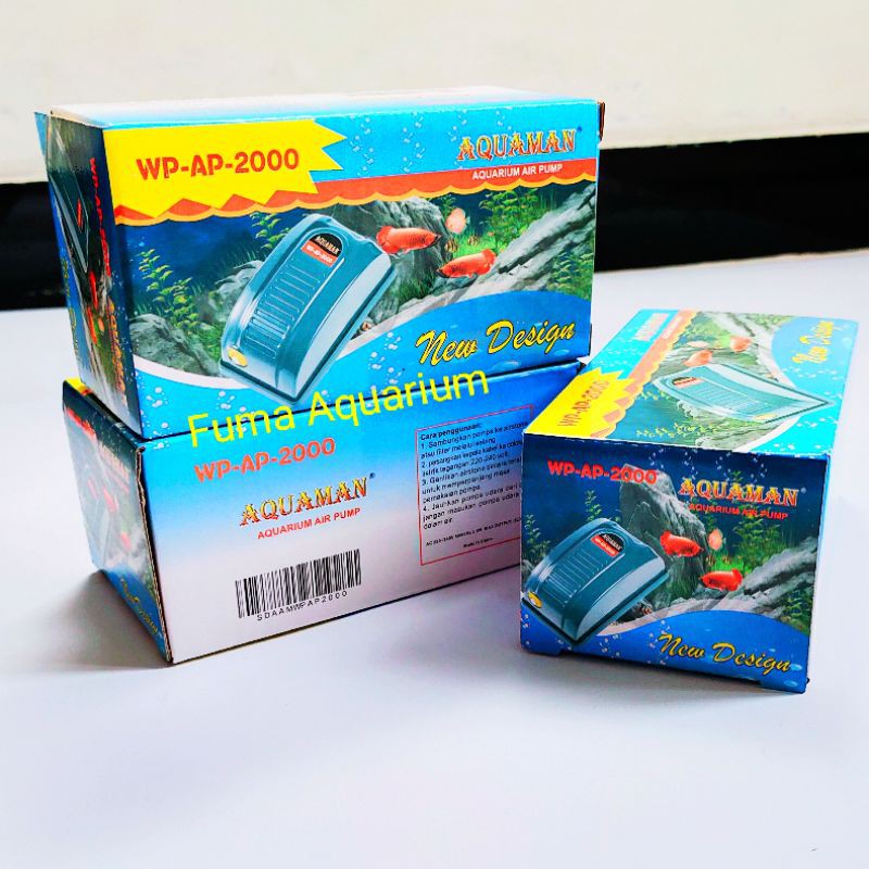 AQUAMAN Pompa Gelembung Udara Aerator Airpump 1 lubang AP-2000