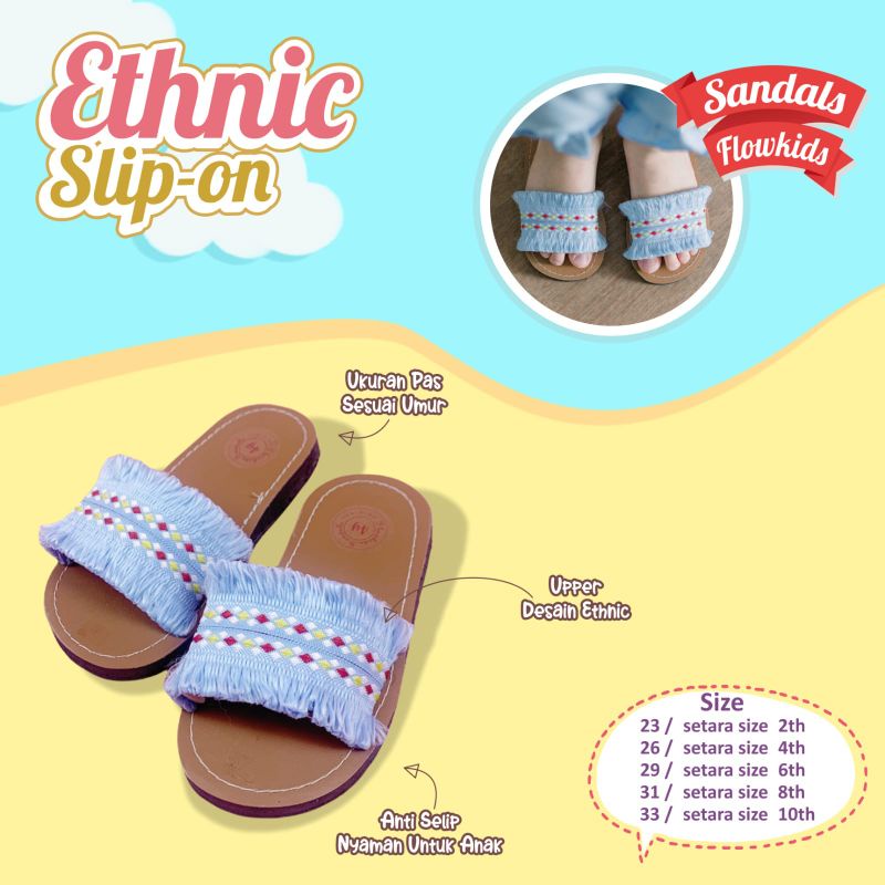 sandal ethnic anak perempuan by flowkids