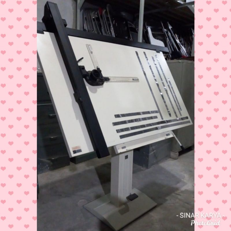 

Meja Gambar Arsitek MUTOH drafter papan A0 magnet kaki hidrolis