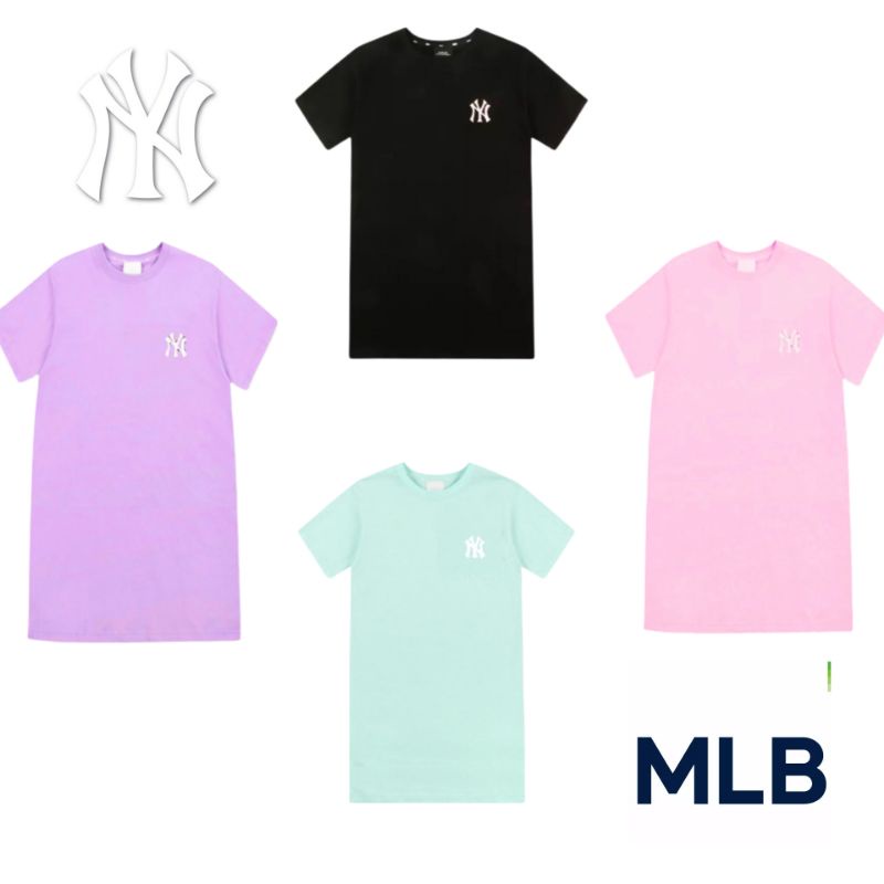 Kaos Lengan Pendek Wanita Dewasa MLB Tshirt Dress S M L XL