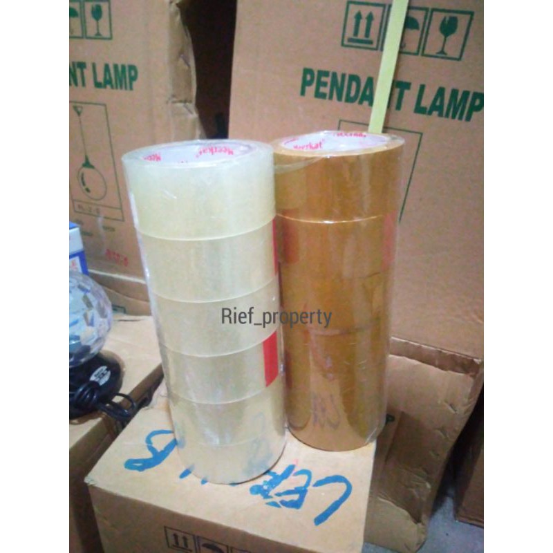 

Lakban bening dan coklat 48mm