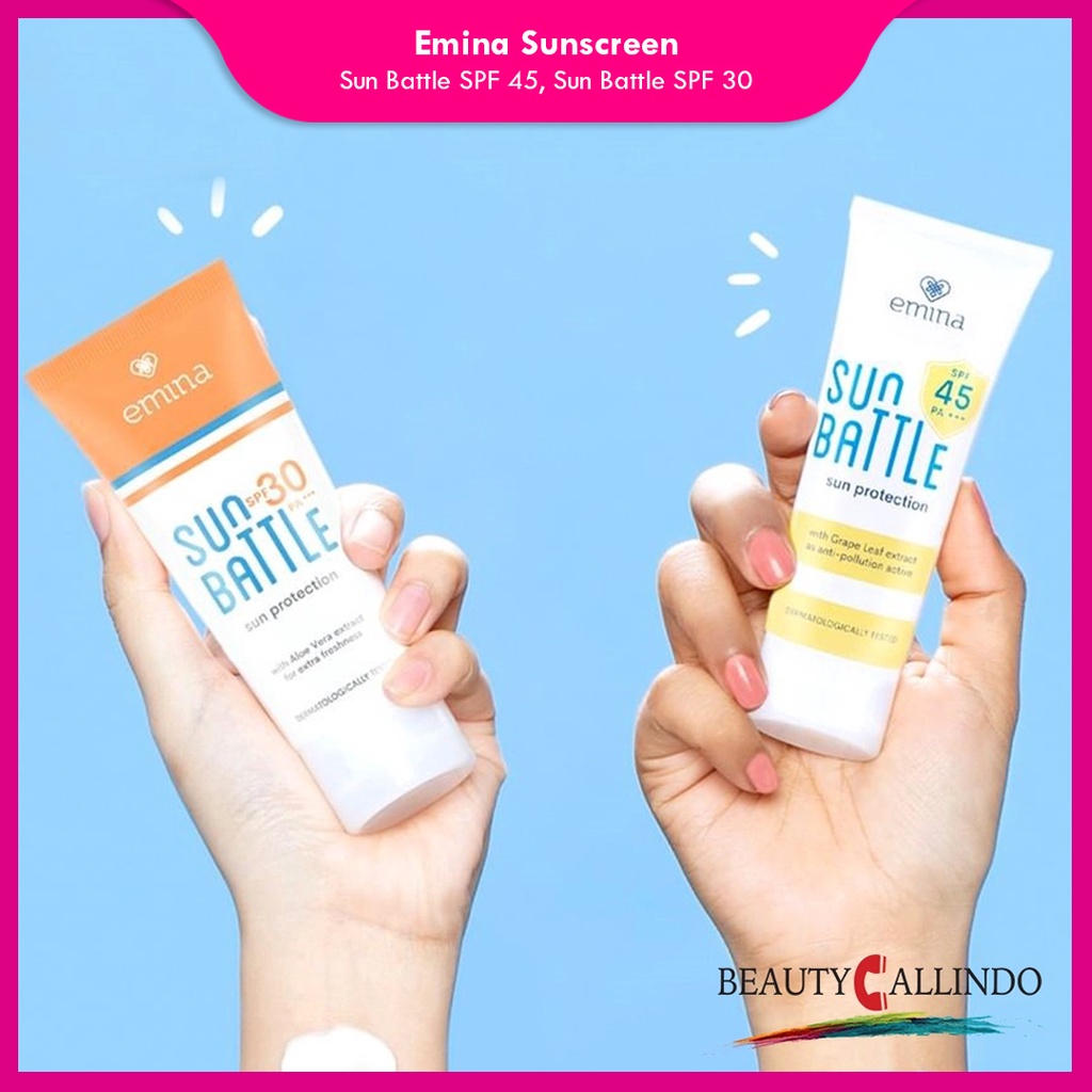 Emina Sun Protection Spf 30 | Sun Battle spf30 PA+++ | Sun Battle Spf45 PA+++ | Sunscreen | Sunblock