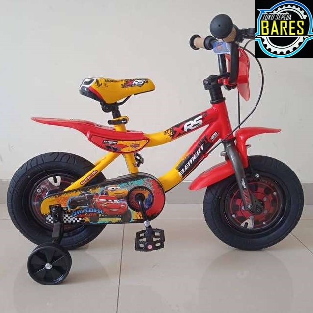 Sepeda BMX Anak 12 / 16 / 18 Element Disney Pixar Cars 1.0