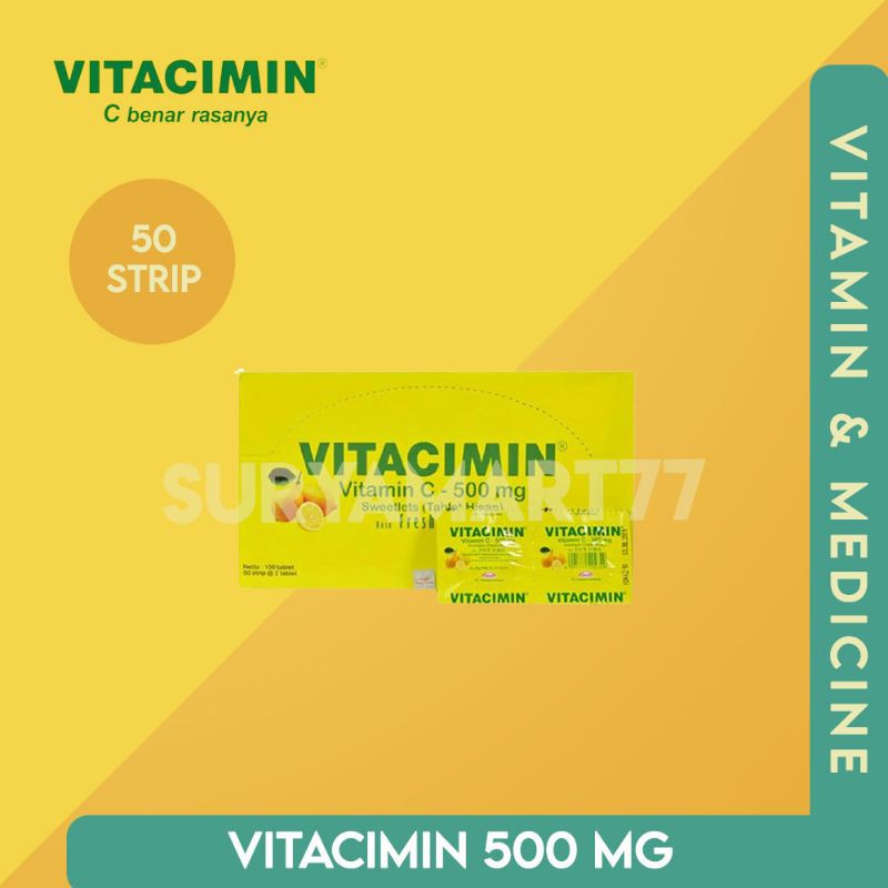 VITACIMIN VITAMIN C 500 MG / VITACIMIN 500 MG / VITACIMIN 1 BOX 50 STRIP