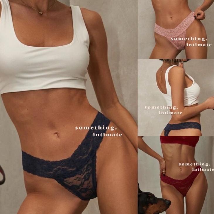 KODE-AS26 VS THE LACIE SOLANGE Floral Lace Panty Underwear / Sexy Panties Lingerie Semi Thong Gstrin