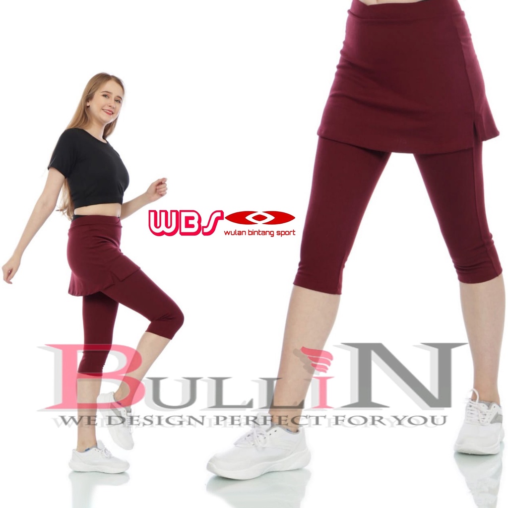 Celana senam rok pendek jumbo wanita