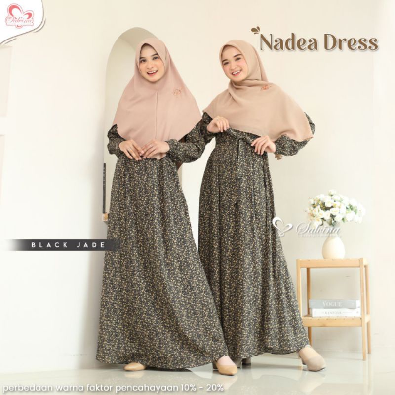 [READY STOCK] NADEA DRESS SALVINA||HOMEDRESS||DAILY DRESS||SET KHIMAR||GAMIS MOTIF||BUSUI||TERBARU