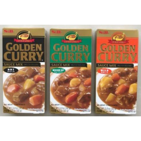 S B Saus Kari Jepang Golden Curry Sauce Mix 92 Gram Kari Saos Jepang Mild Medium Hot Shopee Indonesia